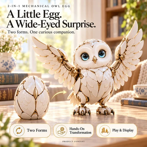 2-in-1 Transforming Mechanical Owl Egg