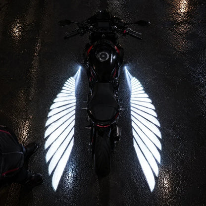 🏍️ IP67 Waterproof & Dustproof Angel Wing Motorcycle LED Projector Lights (1 Pair)