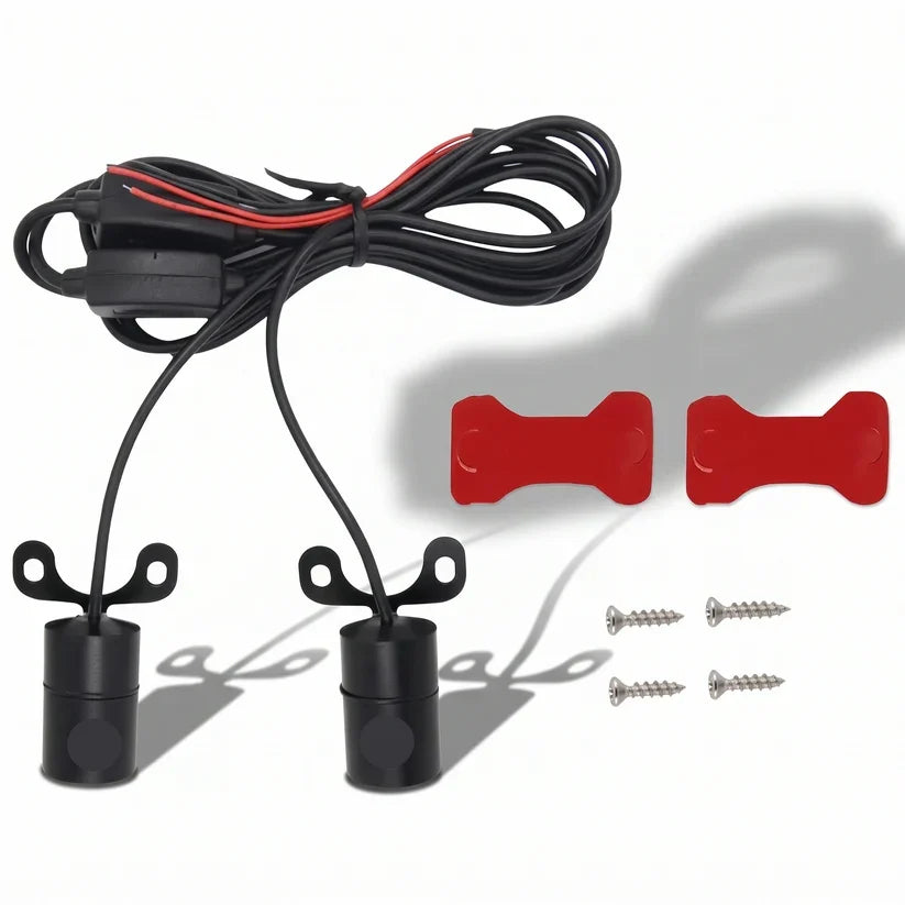 🏍️ IP67 Waterproof & Dustproof Angel Wing Motorcycle LED Projector Lights (1 Pair)