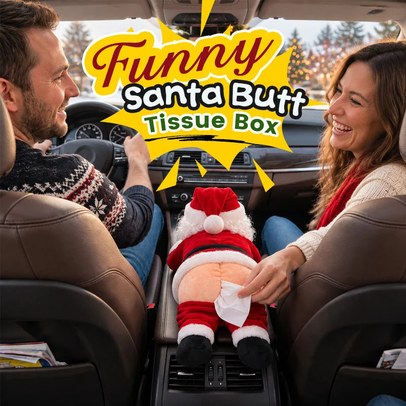 Funny Santa Butt Tissue Holder