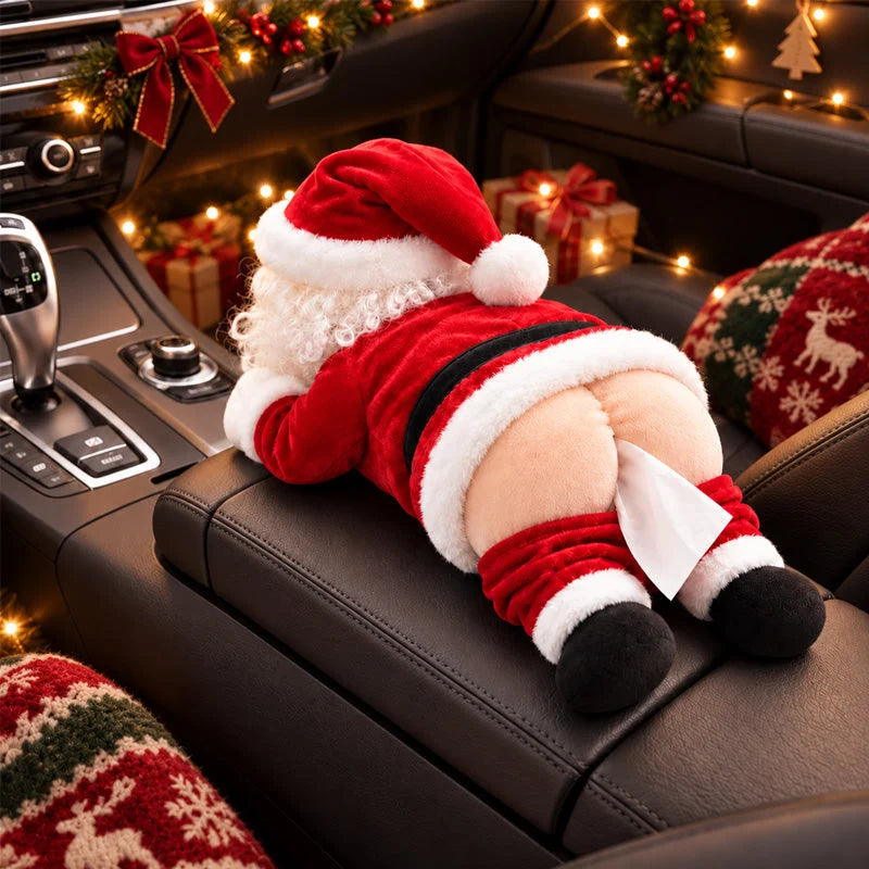 🎅 Santa’s Cheeky Tissue Holder – Funny Christmas Gag Gift