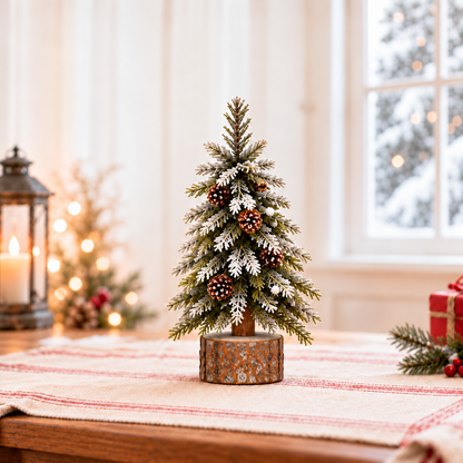 Snow-Kissed Tabletop Christmas Tree Set
