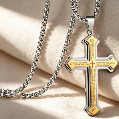✝️ Lord's Prayer Cross Necklace