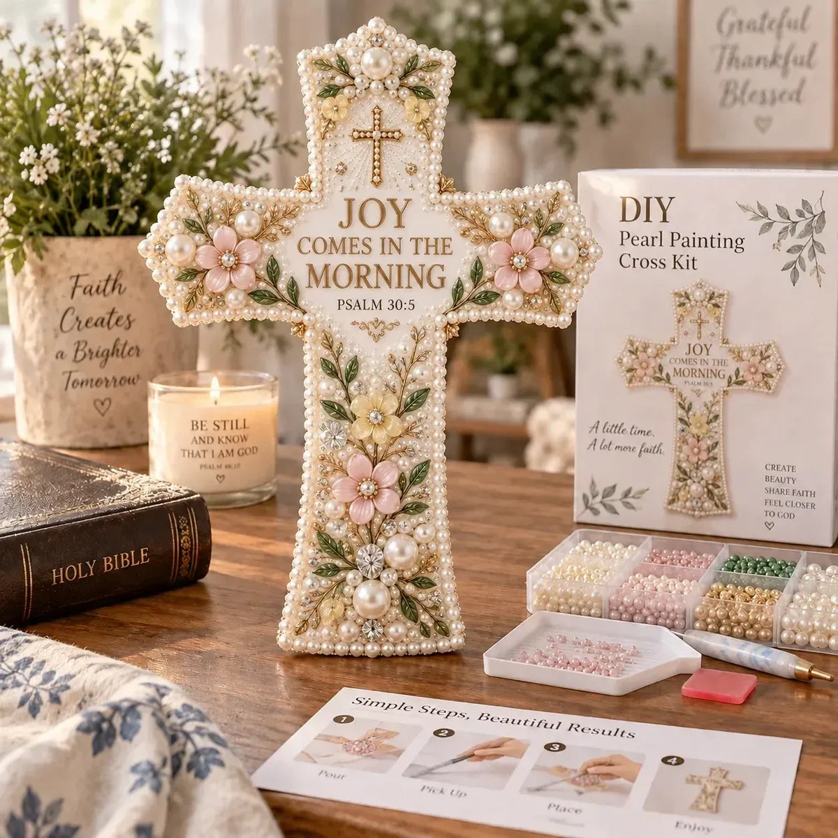 🎄✨ Last Day 49% OFF ✝️ Scripture Cross DIY Kit Collection