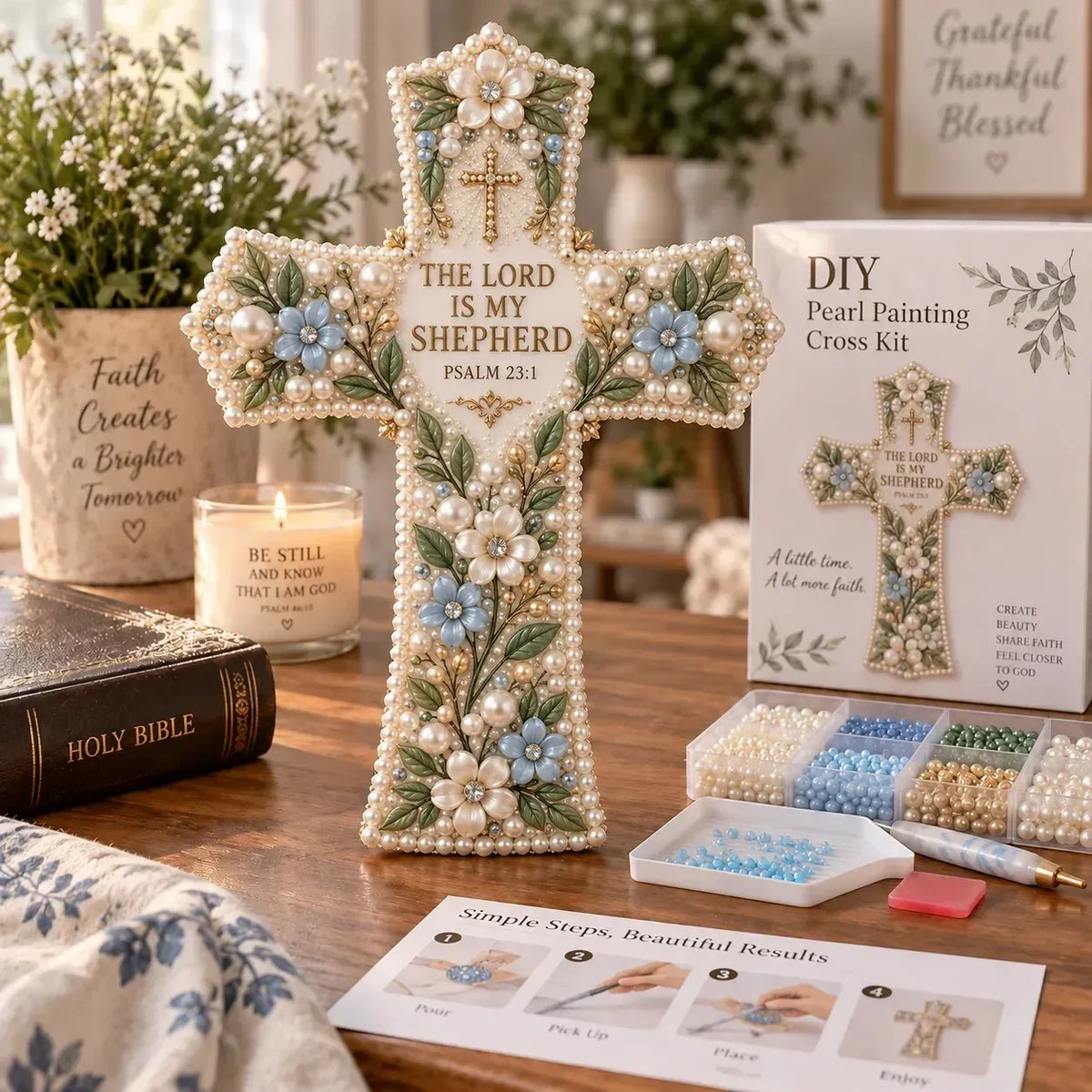 🎄✨ Last Day 49% OFF ✝️ Scripture Cross DIY Kit Collection
