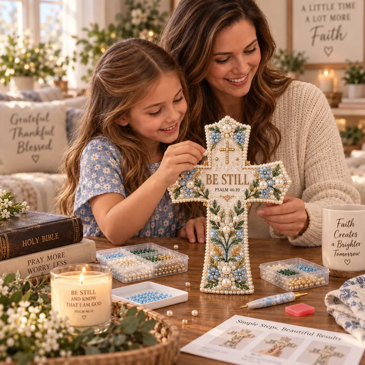 🎄✨ Last Day 49% OFF ✝️ Scripture Cross DIY Kit Collection