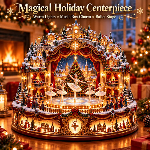 🧑‍🩰 Christmas Eve Ballet Theater™ – Magical Lighted Winter Village Centerpiece