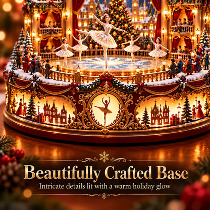 🧑‍🩰 Christmas Eve Ballet Theater™ – Magical Lighted Winter Village Centerpiece