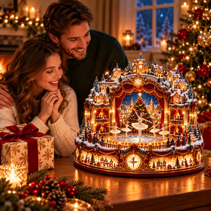 🧑‍🩰 Christmas Eve Ballet Theater™ – Magical Lighted Winter Village Centerpiece