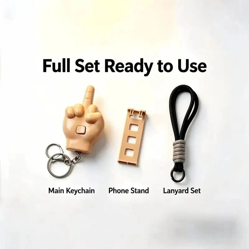 ✨Buy 1 Get 1 Free 🖕 Retractable Middle Finger Prank Pendant