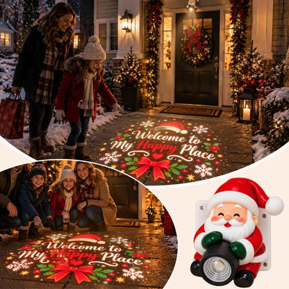 🎅 Santa’s Magical Welcome Projector – Light Up Your Christmas Doorway ✨