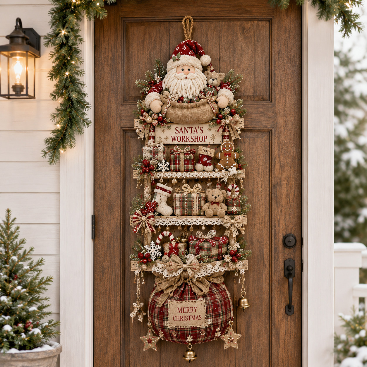 🎄✨ Christmas Handmade Door Décor DIY Collection 🧵🏡