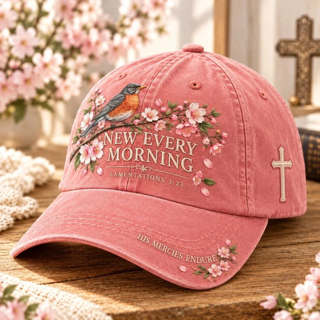 ✝️🕊️ Christian Scripture Embroidered Baseball Cap – Faith, Hope & Nature Collection 🌸