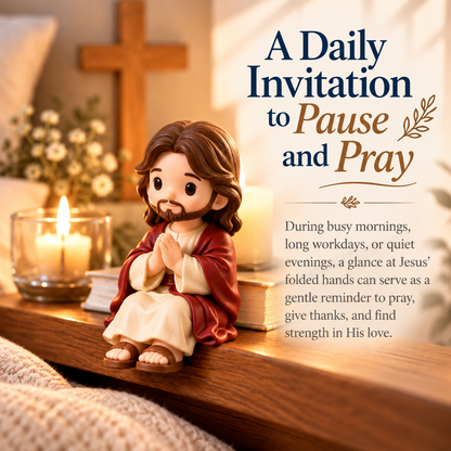🙏 A Little Reminder To Pause & Pray ❤️ Mary & Jesus Faith Figurines