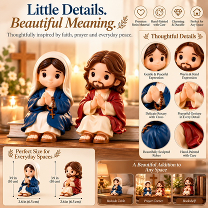 🙏 A Little Reminder To Pause & Pray ❤️ Mary & Jesus Faith Figurines