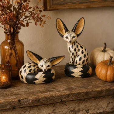 Vintage Fennec Fox Sculpture