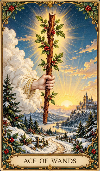 🔥Last Day 50% OFF -🎄 Christmas Magic Tarot Deck | 78 Festive Cards & 12-Day Holiday Ritual