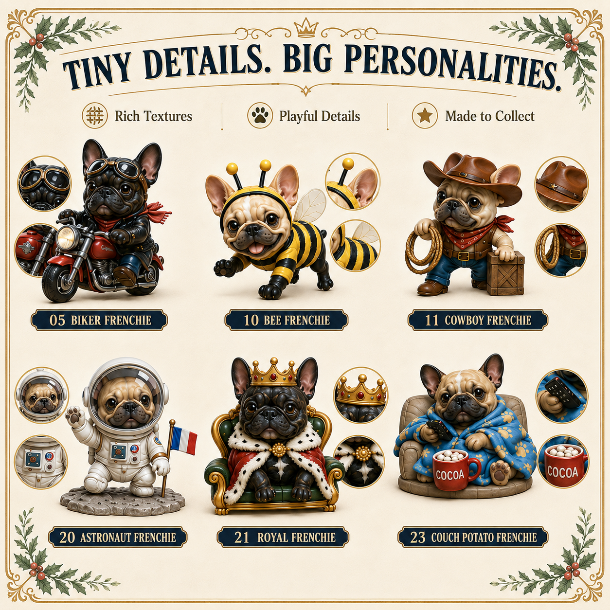 ⏰Limited Stock 50% OFF - 🎄🐶 2026 French Bulldog Advent Calendar – 24 Days of Frenchie Mischief