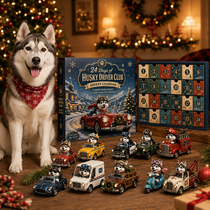 🐺🚗 24 Days of Husky Driver Club Advent Calendar – 24 Unique Husky Drivers, 24 Festive Rides 🎄🎁