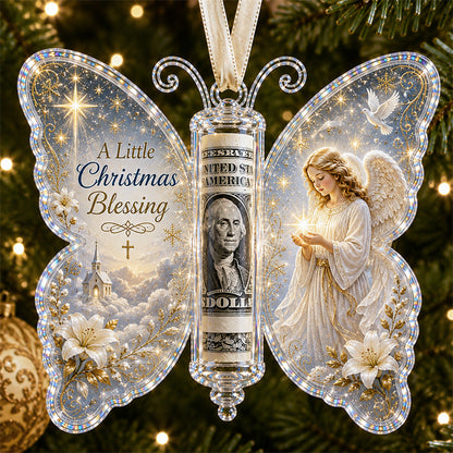 🦋💵 Christmas Cash Gift Butterfly Ornament – Holiday Money Holder Keepsake 🎄✨