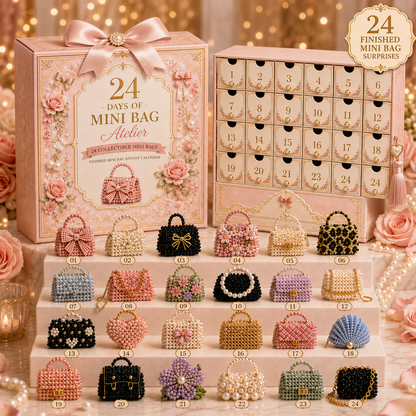 🎀 24 Days of Mini Bag Atelier™ – 24 Finished Mini Bag Advent Calendar