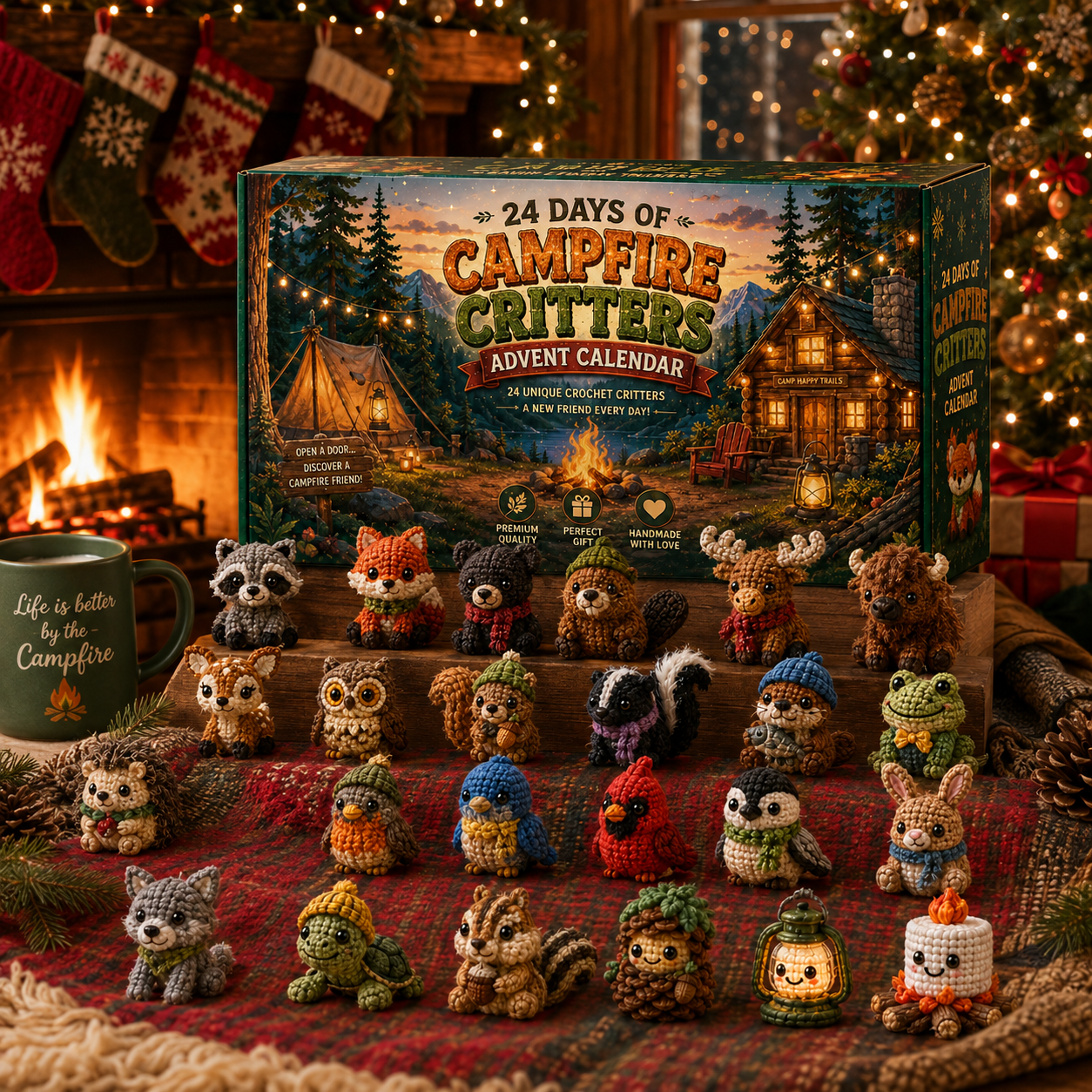 🔥 24 Days of Campfire Critters Advent Calendar 🦊🌲