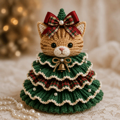 🎄 Crochet Animal Christmas Tree DIY Kit