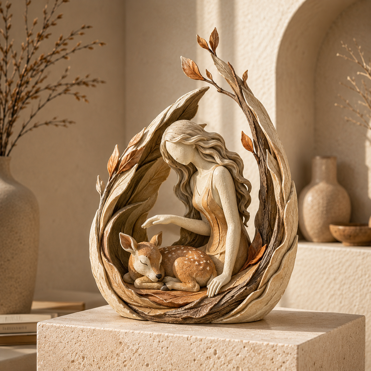 🔥 49% OFF TODAY | 🌿 Woodland Guardian Figurine Collection 🦊🦌🦉