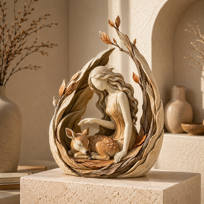 🔥 49% OFF TODAY | 🌿 Woodland Guardian Figurine Collection 🦊🦌🦉