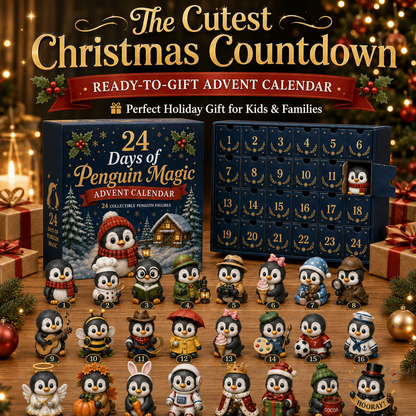 🐧 24 Days of Penguin Magic Advent Calendar – 24 Collectible Christmas Penguin Surprises
