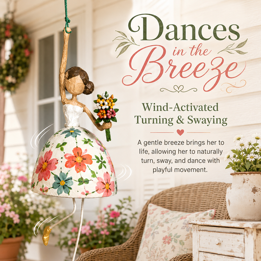 Whimsical Dancing Lady Hanging Decor