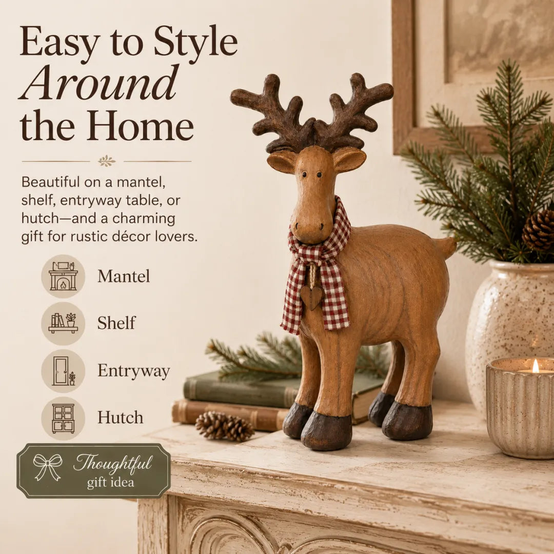Rustic reindeer farmhouse styling ideas