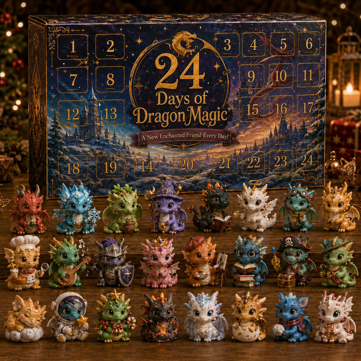 24 Days of Magical Guardians Advent Calendar – Unbox a New Enchanted Friend Every Day