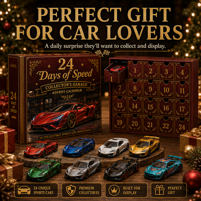 ⏰Limited Stock 50% OFF -🏎️🎄 2026 24 Days of Speed™ – Collector’s Garage Advent Calendar | 24 Unique Sports Cars