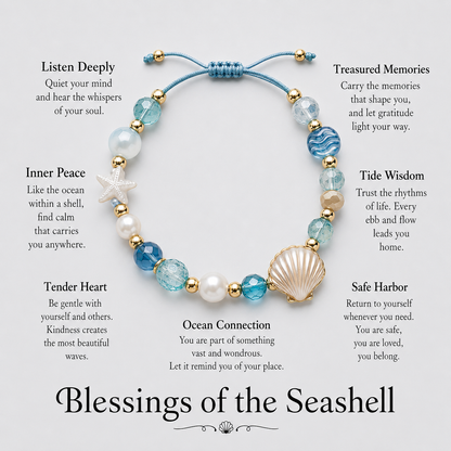 🌊 Blessings of the Sea Ocean Guardian Bracelet Collection – 7 Meaningful Marine Charms