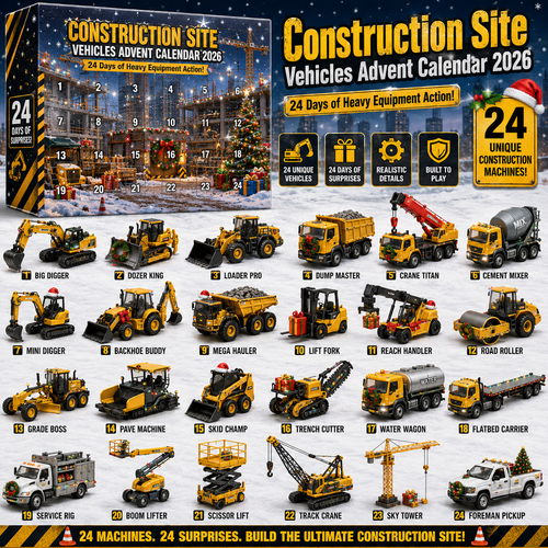 🚜 Heavy Equipment Advent Calendar 2026 – 24 Construction Machines to Collect 🎄