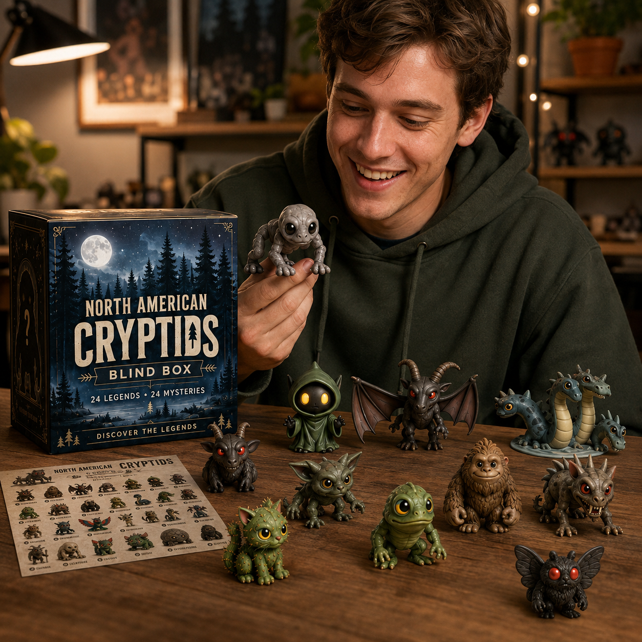 👁️North American Cryptids Blind Box – Complete 24-Piece Collection👹