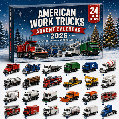 🚛 American Work Trucks Advent Calendar 2026 – 24 Hardworking Trucks to Collect 🎄