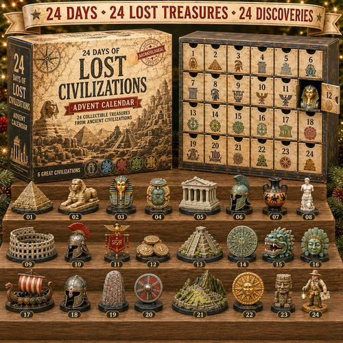 2026 Lost Civilizations Archaeological Discovery Advent Calendar | 24 Ancient Treasures from 6 Great Civilizations