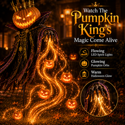 💀HALLOWEEN SPECIAL • 49% OFF🎃Pumpkin King Awakening™ – Flowing LED Halloween Yard Ligh