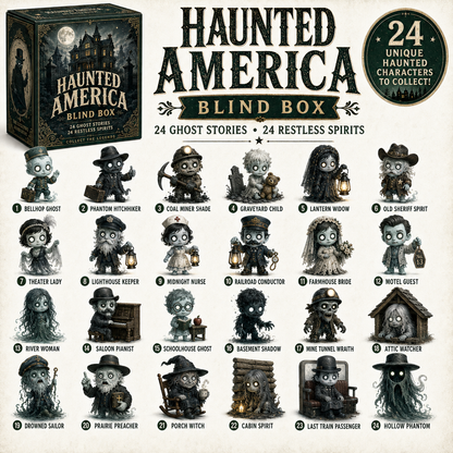 👻 Haunted America Collection – 24 Haunted Legends • Complete 24-Piece Set