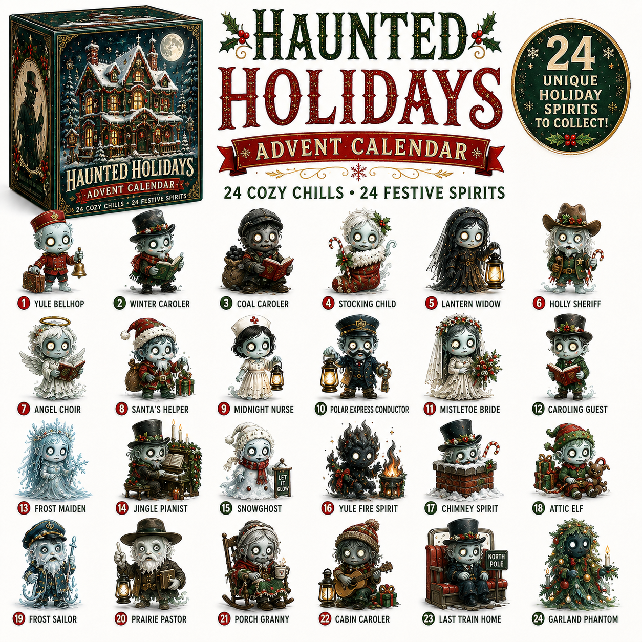 Haunted Holidays complete Advent Calendar collection