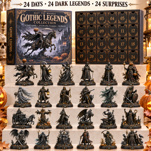 🖤 Gothic Legends Advent Calendar 2026 — 24 Days, 24 Dark Legends, 24 Unique Collectible Sculptures