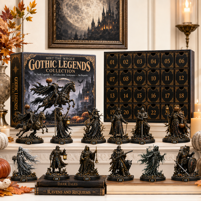 🖤 Gothic Legends Advent Calendar 2026 — 24 Days, 24 Dark Legends, 24 Unique Collectible Sculptures