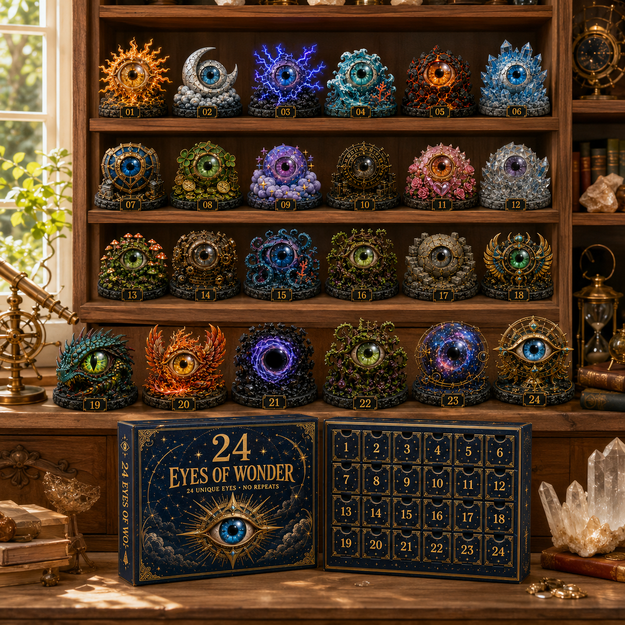👁️ 24 Eyes of Wonder Advent Calendar 2026 — 24 Mystical Eye Collectibles, No Repeats