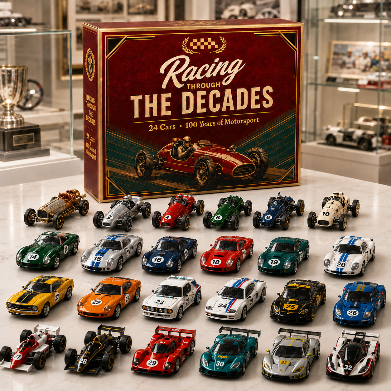 2026 Racing Through the Decades Advent Calendar