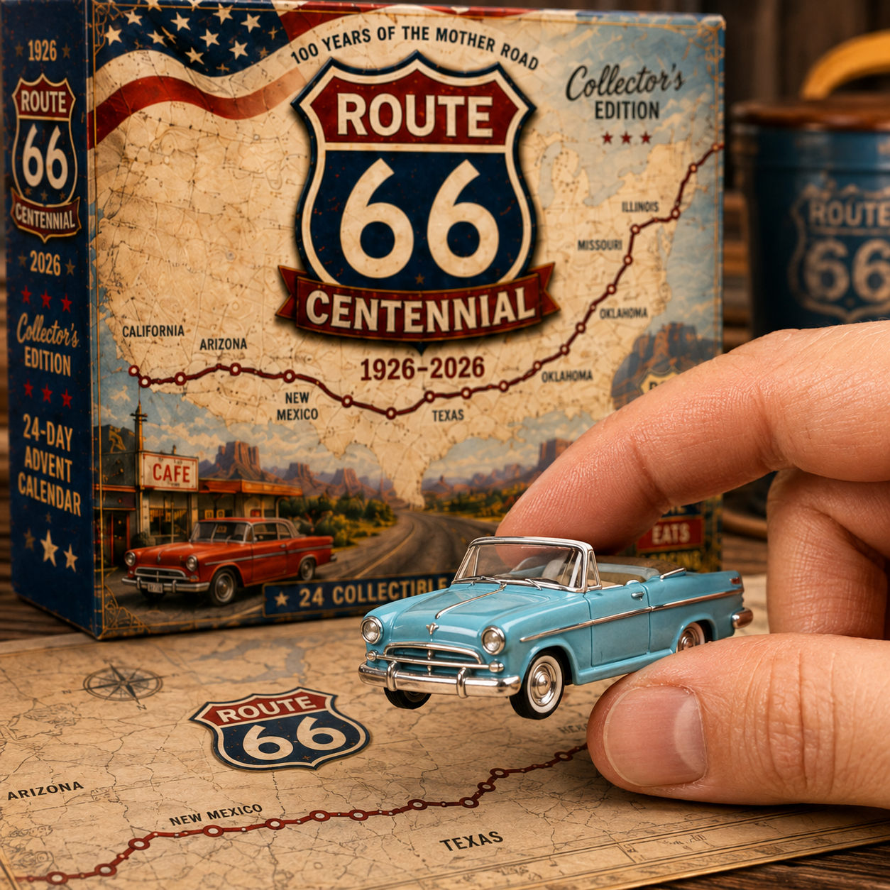 🏁 Route 66 Centennial Collector’s Edition | 24 American Road Legends · 1926–2026