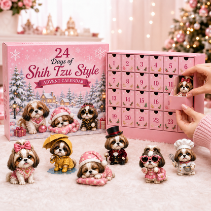 ⏰Limited Stock 50% OFF - 🎀24 Days of Shih Tzu Style Advent Calendar – 24 Unique Shih Tzu Collectibles ✨🐾