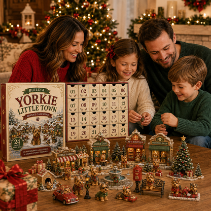 🎄 Build a Yorkie Little Town Advent Calendar – 24 Days to Create Your Own Mini Yorkshire Terrier Village