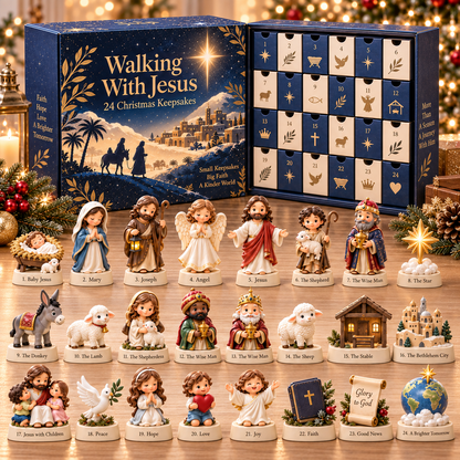 ✝️ Walking With Jesus — 24 Christmas Keepsakes